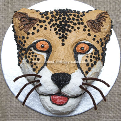 Ideas 13th Birthday Party on Homemade Cheetah Cake From Africa