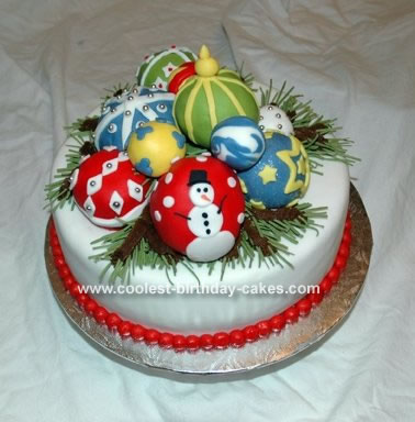 Birthday Cake Decorations on Coolest Christmas Ornaments Cake 3