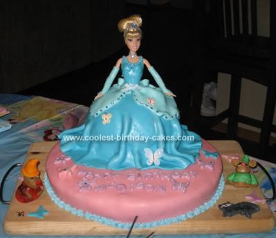 My friend and I were inspired by a few Cinderella cakes on this site 