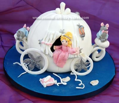 Homemade Birthday Cakes on Coolest Cinderella Carriage Cake 3