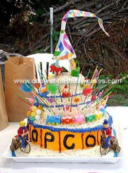 Birthday Cake Popcorn on Coolest Circus Cake 13