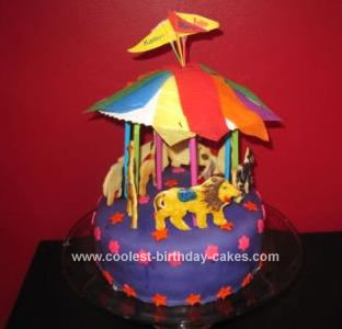 Circus Birthday Cakes on Coolest Circus Carousel Birthday Cake 29