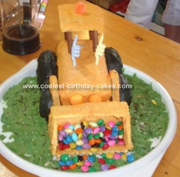 Kids Birthday Cakes on Coolest Construction Digger Cake 30