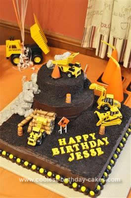  Birthday Cake Ideas on Coolest Construction Theme 1st Birthday Cake 72