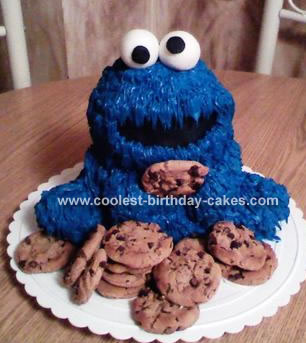 Monster Birthday Party Ideas on Cookie Monster Baking Cake Pans