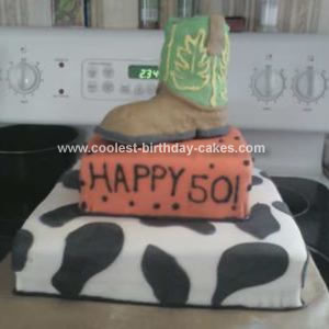 Cowgirl Birthday Cake on Coolest Cowboy Boot Birthday Cake 6