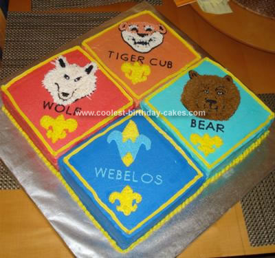 Sports Birthday Cakes on Coolest Cub Scout Cake 6