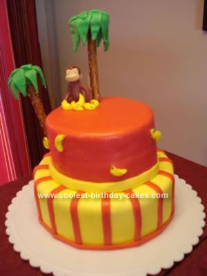 Baby Birthday Cake on Coolest Curious George Birthday Cake 45