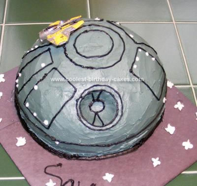 Star Wars Birthday Cake on Homemade Death Star Cake 2