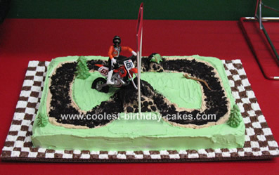 Easy Birthday Cakes on Coolest Dirt Bike Cake 2