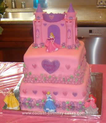 Fondant Birthday Cakes on Coolest Disney Princess Cake 583
