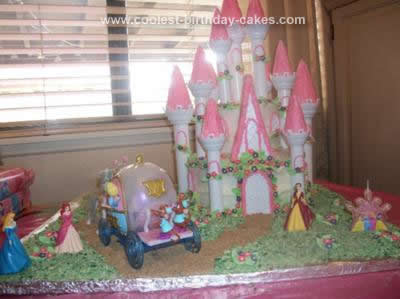 Castle Birthday Cake on Coolest Disney Princess Castle Cake 515