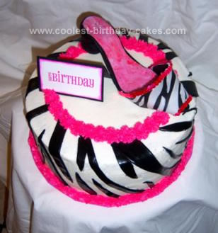 Girl Birthday Cake on Coolest Diva Shoe Cake 58