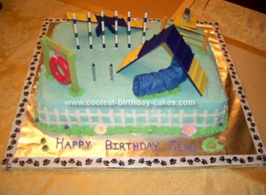  Birthday Cakes on Homemade Dog Agility Birthday Cake