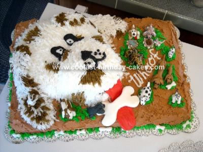 Birthday Cake  Dogs on Dog Cake