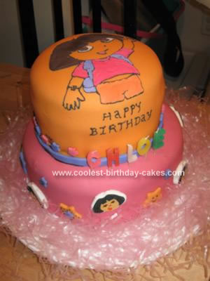 Dora Birthday Cake on Coolest Dora Birthday Cake 88 21343595 Jpg