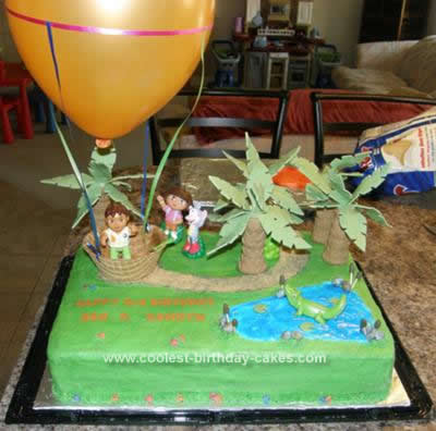 Birthday Party Ideas on Coolest Dora   Diego 3rd Birthday Cake Idea 4