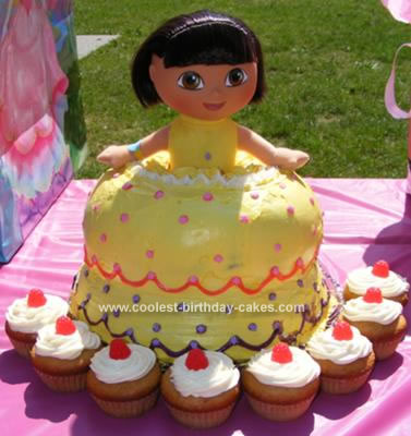 Dora  Explorer Birthday Cakes on Coolest Dora Doll Birthday Cake 98