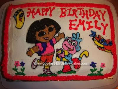 Dora  Explorer Birthday Cakes on Coolest Dora The Explorer Birthday Cake 77