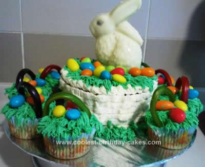 simple easter bunny cupcakes. simple easter bunny cupcakes.