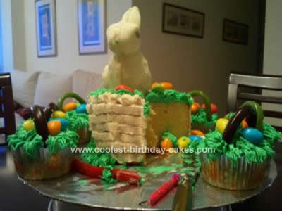 easter bunny cupcakes pictures. Homemade Easter Bunny in