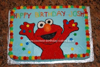 Elmo on Coolest Elmo Birthday Cake 70 21340943 Jpg