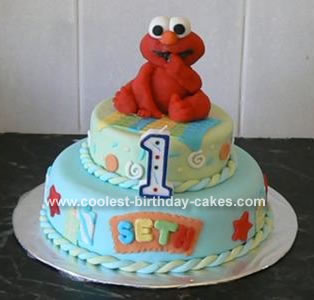Elmo Birthday Cake on Elmo Cake