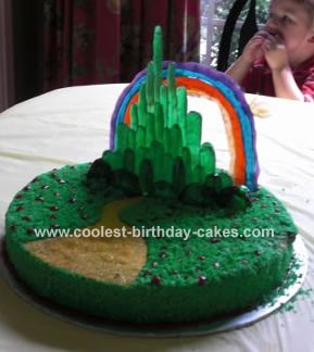 Rainbow Birthday Cake on Coolest Emerald City Wizard Of Oz Cake 10