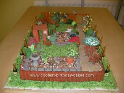 Birthday Cake 35. Garden Birthday Cake