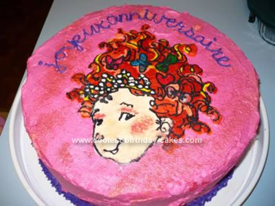 Fancy Birthday Cakes on Homemade Fancy Nancy Cake