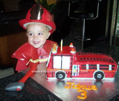 Fire Truck Birthday Cake on Coolest Fire Truck Birthday Cake 52