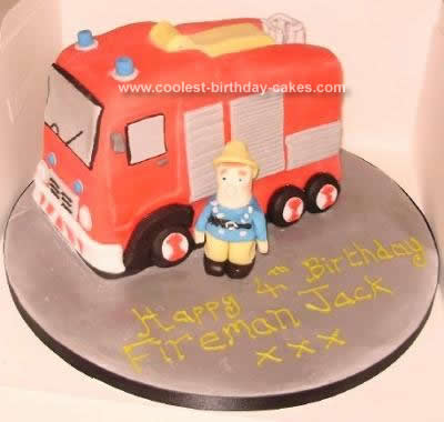 Coolest Fireman Sam and Jupiter Cake 60