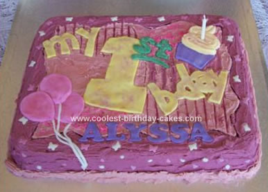 Chocolate Birthday Cake on Coolest First Birthday Cake 17