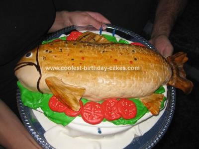 80th Birthday Cake on Homemade Fish Birthday Cake Fish Birthday Cake Ideas
