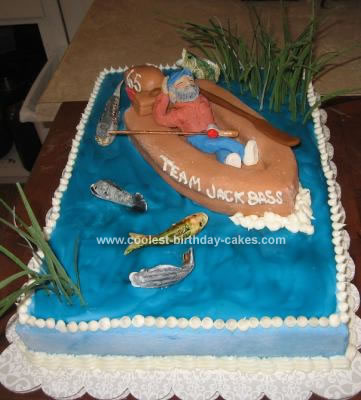 40th Birthday Cakes   on Fishing Or Napping  Birthday Cake
