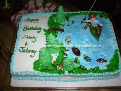 Finding Nemo Birthday Party on Fish Birthday Cake On Coolest Fishing Birthday Cake 4