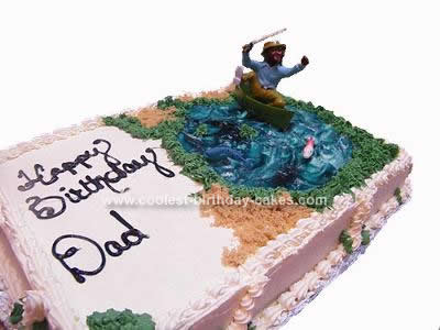 Fishing Cake Toppers  Wedding Cakes on Coolest Fishing Birthday Cake Idea 17