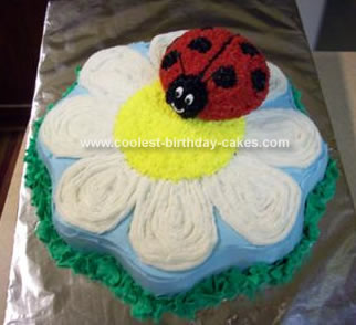 Ladybug Birthday Cakes on Coolest Flower And Lady Bug Cake 42