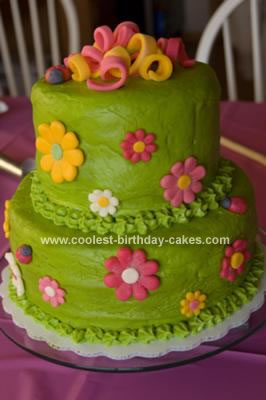 Fondant Birthday Cakes on Coolest Flower Birthday Cake 66