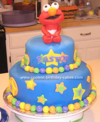 Fondant Birthday Cakes on Coolest Fondant Elmo Birthday Cake 120