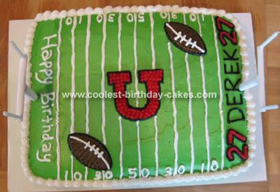 30th Birthday Cake Ideas on 30th Birthday Cake Ideas  Football Cake