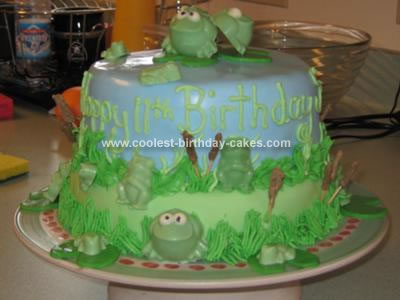 Sports Birthday Cakes on Coolest Frog Birthday Cake 50