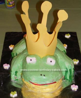 Frog Birthday Party on Homemade Frog Prince Cake