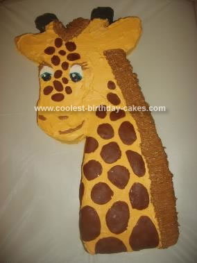 Baby  Birthday Cake on Homemade Giraffe Cake 16