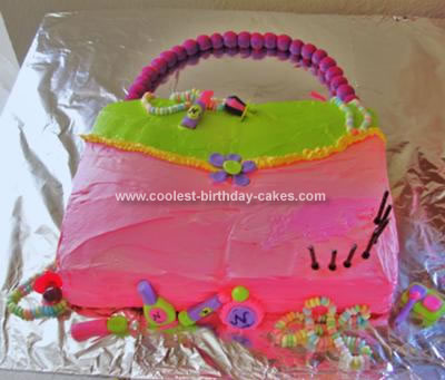 Girly Birthday Cakes on Coolest Girl Purse Cake 56