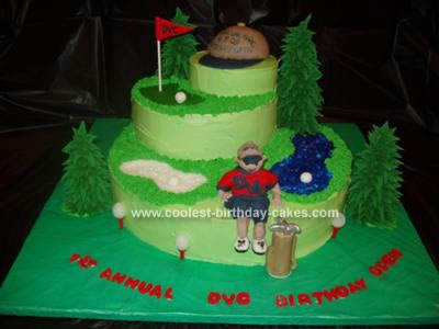 Birthday Party Characters on Coolest Golf Cake 23