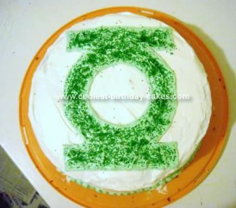 Order Birthday Cake on Homemade Green Lantern Birthday Cake