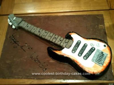 Guitar Birthday Cake on Coolest Guitar Birthday Cake 224