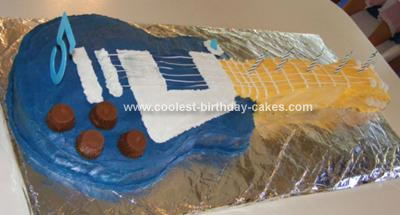 Guitar Birthday Cake on Coolest Guitar Cake 115