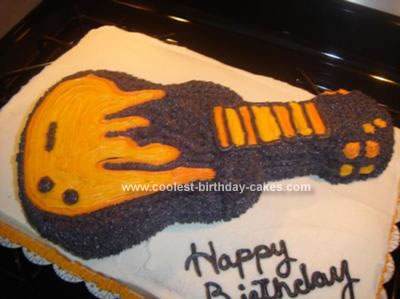 Guitar Birthday Cake on Coolest Guitar Cake 96